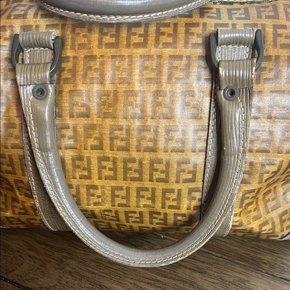 Fendi Tan Monogram Duffel Bag - Picture 3 of 15